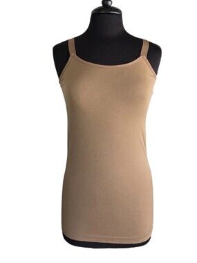 Ultra Teeze OS Shapewear Stretch Slimming Everyday Slim Fit Camisole Tank - Tan
